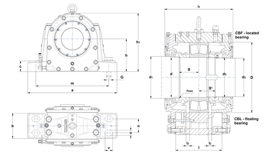 Разъемный подшипниковый корпус SNR SNOE248-2DCBF