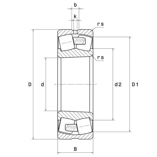 Сферический роликоподшипник SNR 22332EKF800