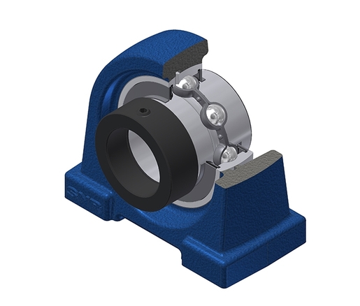 Фланцевый подшипниковый узел SNR EXPA212T04