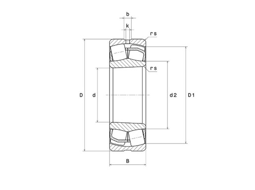 Сферический роликоподшипник SNR 24148EAK30W33C2