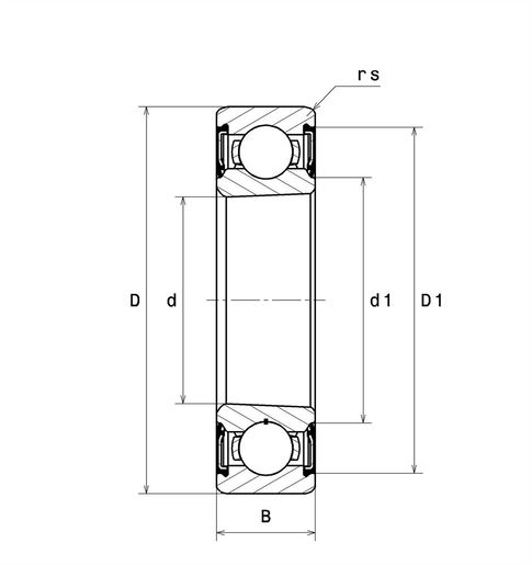 Однорядный шарикоподшипник SNR 6211.KEEC3