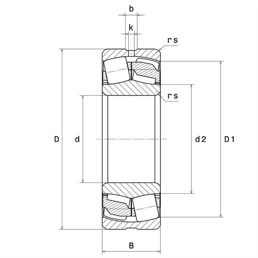 Сферический роликоподшипник SNR 23120EG15W33