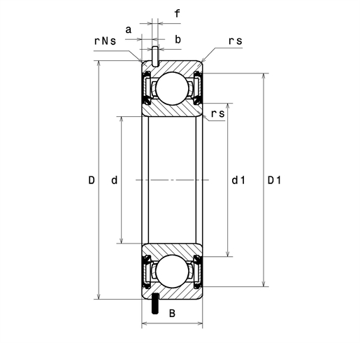Однорядный шарикоподшипник SNR 6207NREEC3