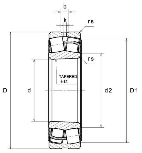 Сферический роликоподшипник SNR 22226EAK33ZZC3